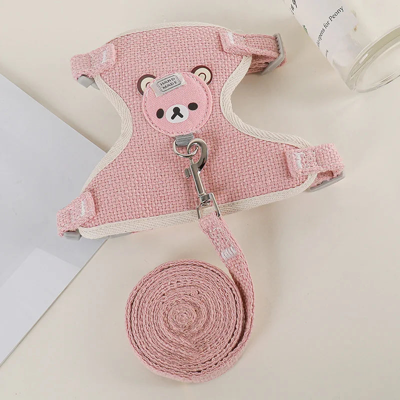 ๐พ Vest-Style Pet Harness & Leash Set โ Safe, Comfy, Escape-Proof