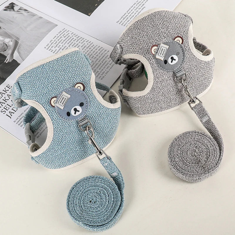 ๐พ Vest-Style Pet Harness & Leash Set โ Safe, Comfy, Escape-Proof