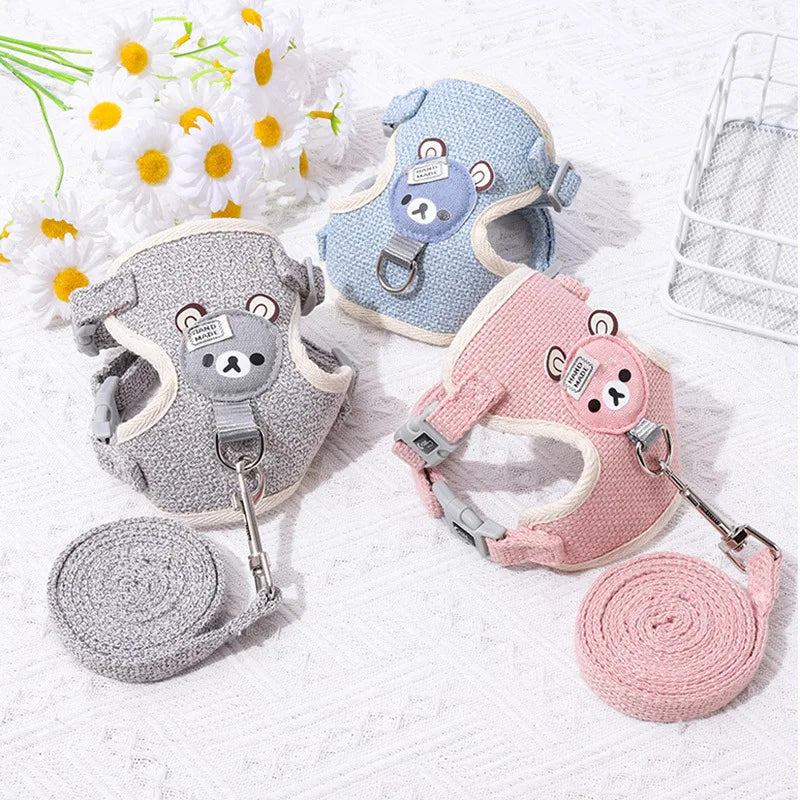 ๐พ Vest-Style Pet Harness & Leash Set โ Safe, Comfy, Escape-Proof