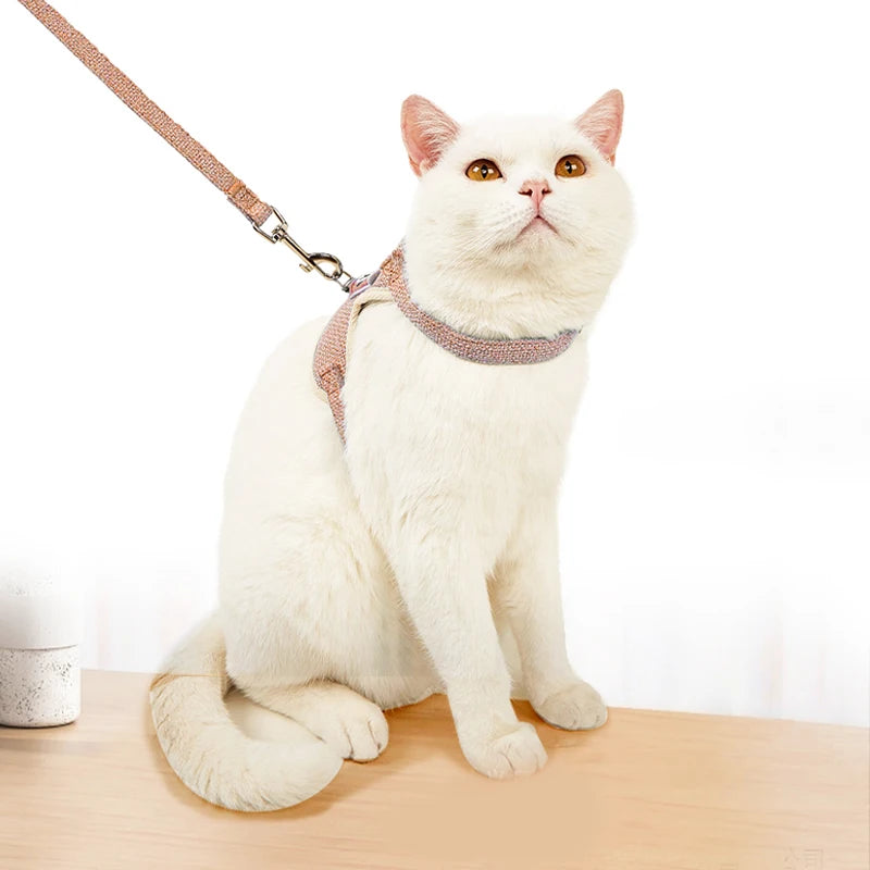 ๐พ Vest-Style Pet Harness & Leash Set โ Safe, Comfy, Escape-Proof