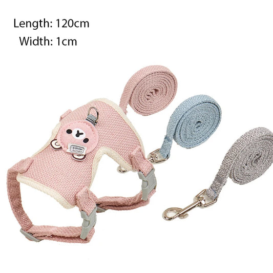 🐾 Vest-Style Pet Harness & Leash Set – Safe, Comfy, Escape-Proof