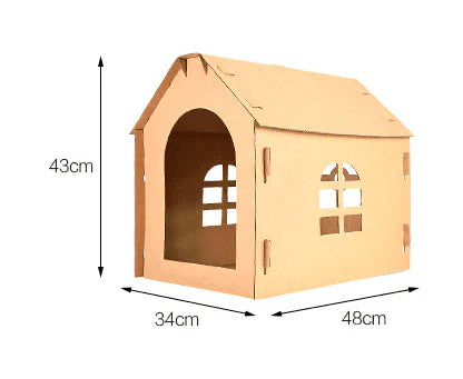 Foldable Corrugated Cat Scratcher Lounge - Perfect For Large Cats!